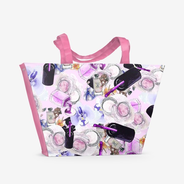 Пляжная сумка «Fashion Nails Орхидея Лак Пудра»