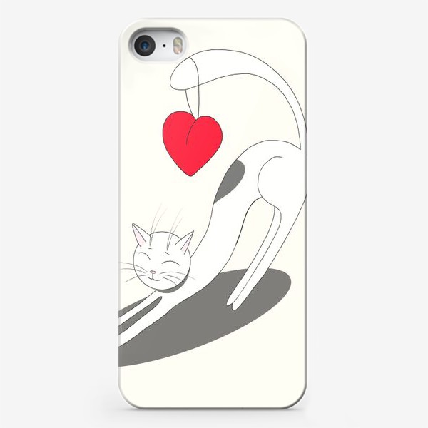 Чехол iPhone «Влюбленный кот»