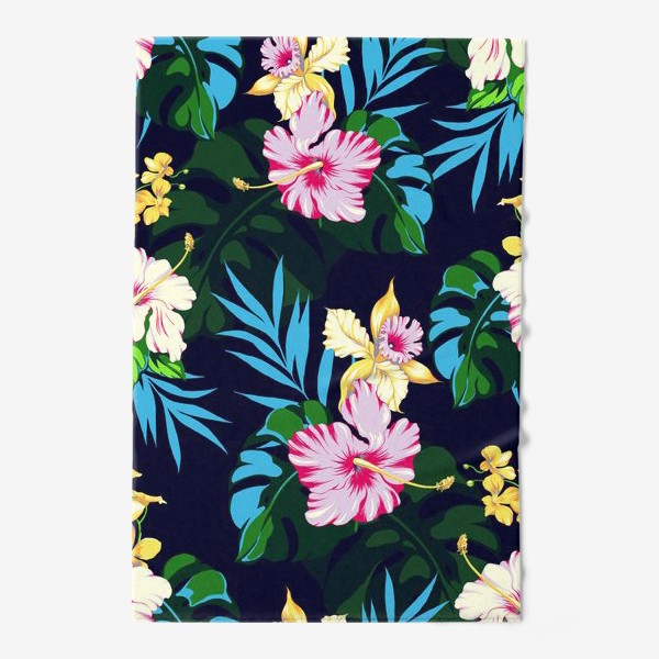 Полотенце «Тропические цветы»
