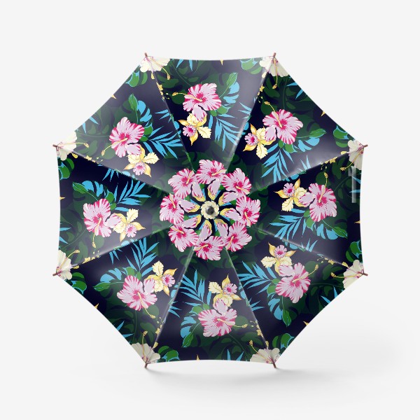 Зонт «Тропические цветы»