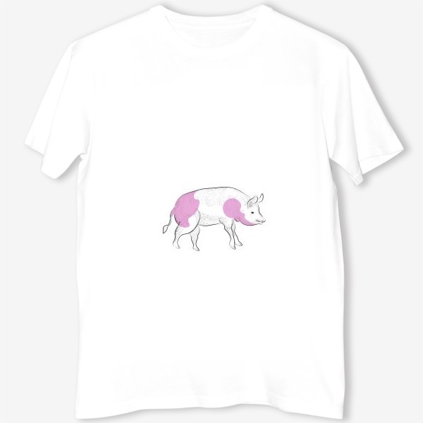 Футболка «pink pig»