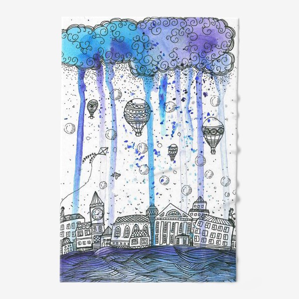 Полотенце «дождливый Петербург»