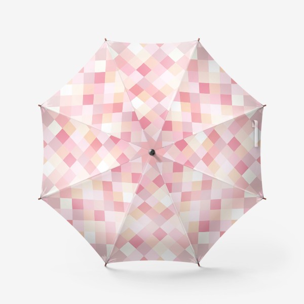 Зонт &laquo;Ромбики в розовых тонах. Паттерн.&raquo;