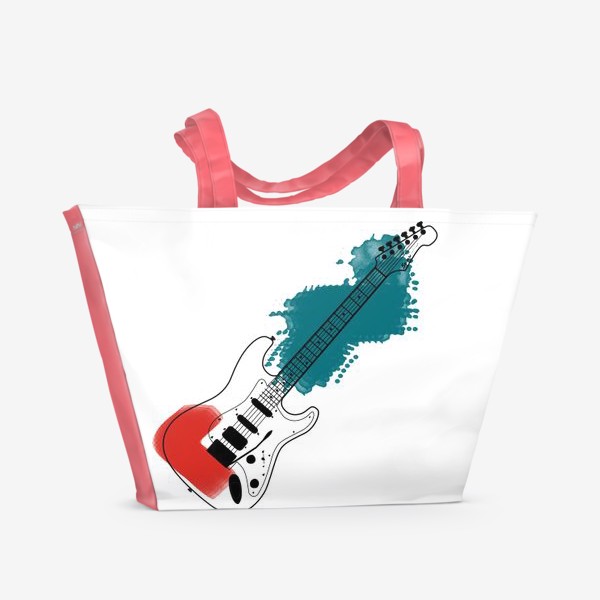Пляжная сумка «Арт гитара»