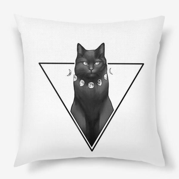 Подушка «черный кот»