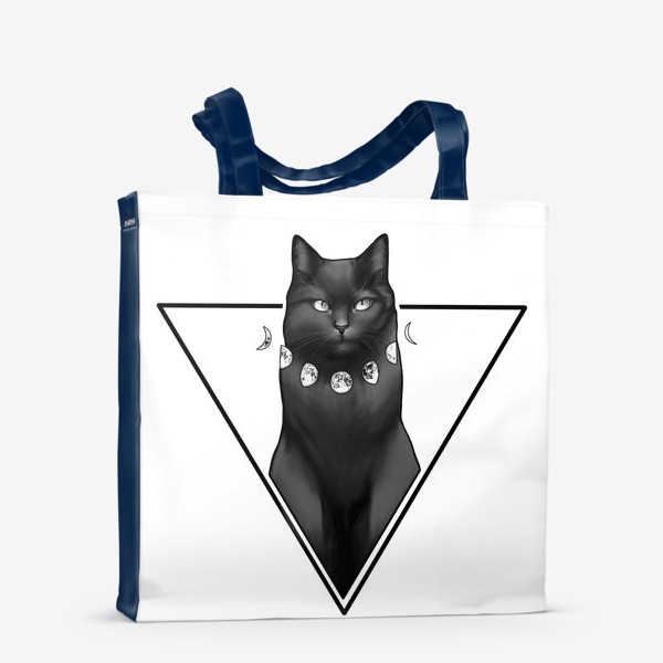 Сумка-шоппер &laquo;черный кот&raquo;