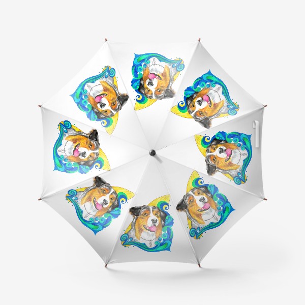 Зонт «Собака-серфер»