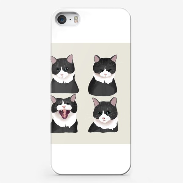 Чехол iPhone «Кошачьи ипостасии»