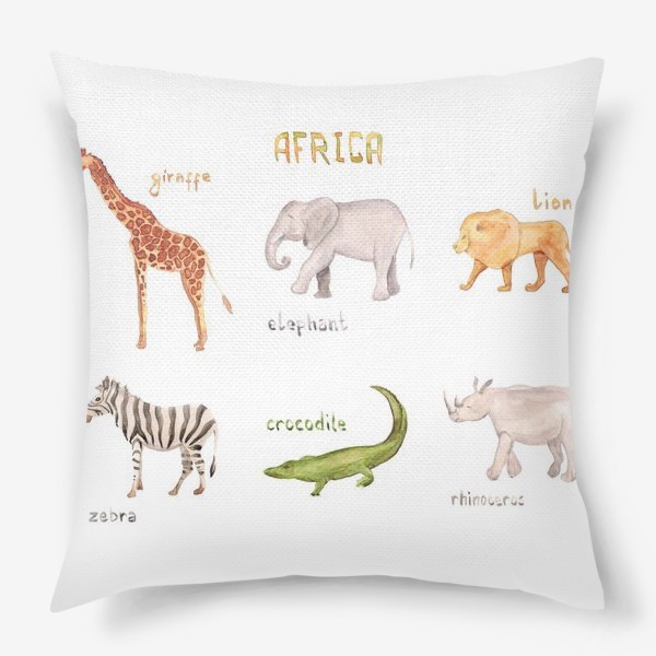 Подушка «Африканские животные»