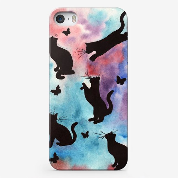 Чехол iPhone «Абстракция с кошками»