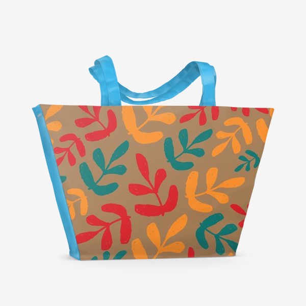 Пляжная сумка &laquo;Разноцветные листья осени&raquo;