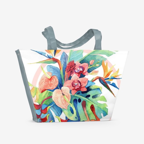 Пляжная сумка &laquo;Тропические цветы&raquo;
