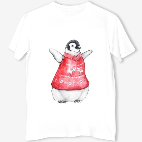 Футболка «Пингвин в свитере»