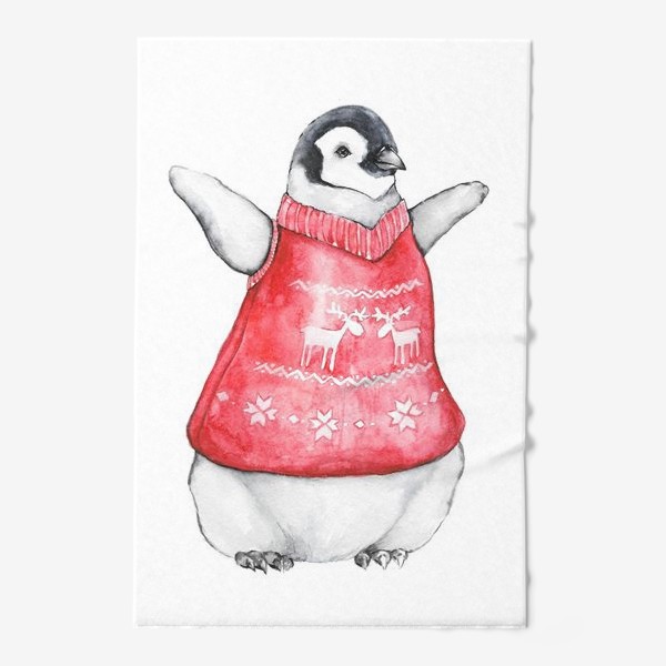 Полотенце «Пингвин в свитере»
