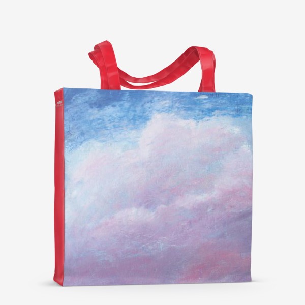 Сумка-шоппер «Розовое облако. Картина маслом»