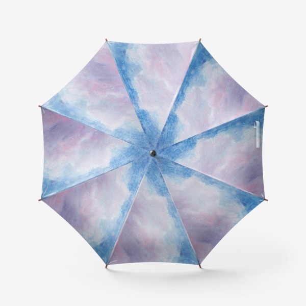 Зонт «Розовое облако. Картина маслом»