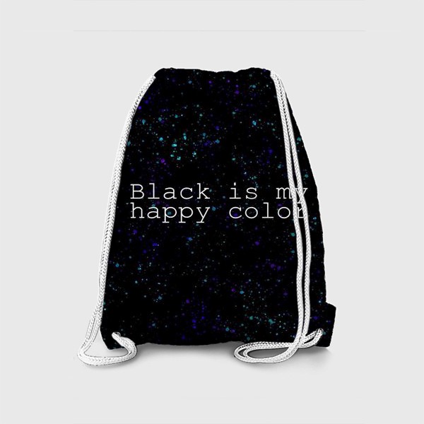 Рюкзак «Чёрный - мой счастливый цвет»