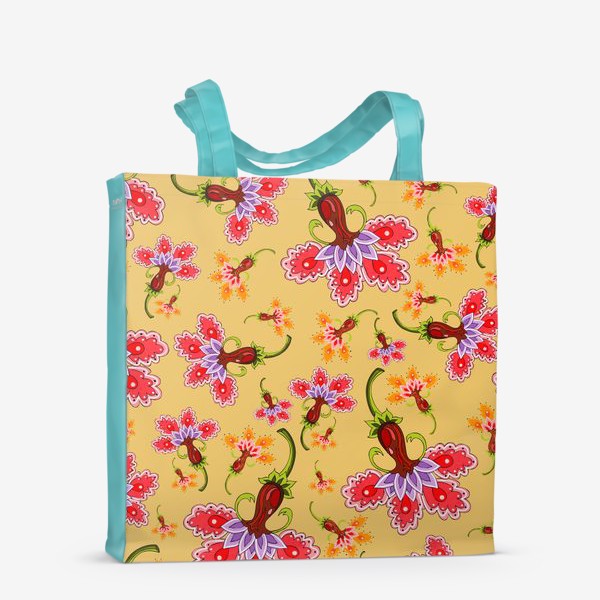 Сумка-шоппер «Разноцветные цветы»