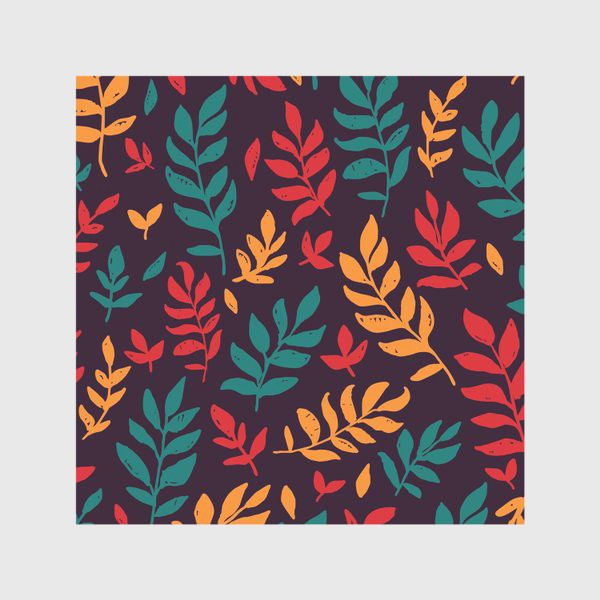 Скатерть «Осенние разноцветные листья»