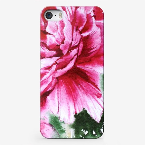Чехол iPhone «Яркий розовый пион»