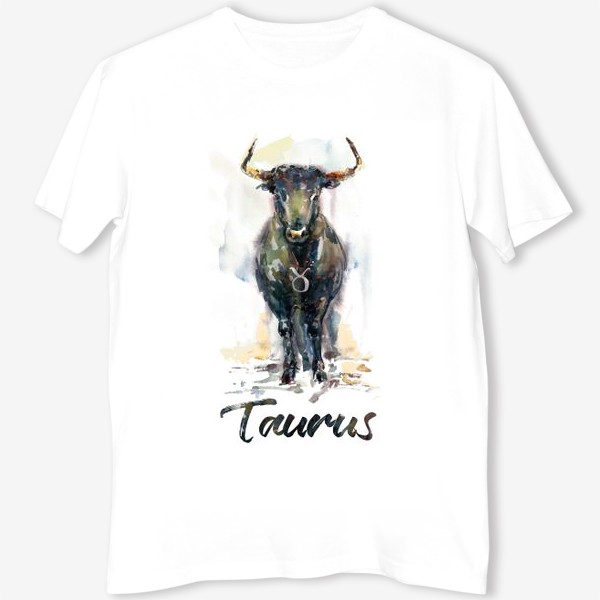 Футболка «Taurus / Телец. Акварель»
