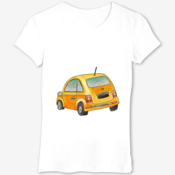 Футболка «Жёлтый автомобиль»