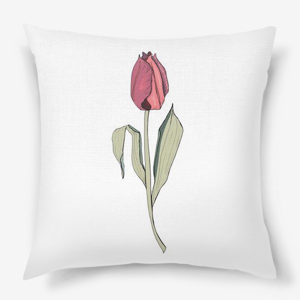 Подушка «розовый тюльпан»