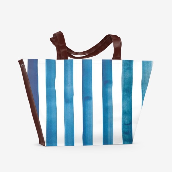 Пляжная сумка «Синие полоски»