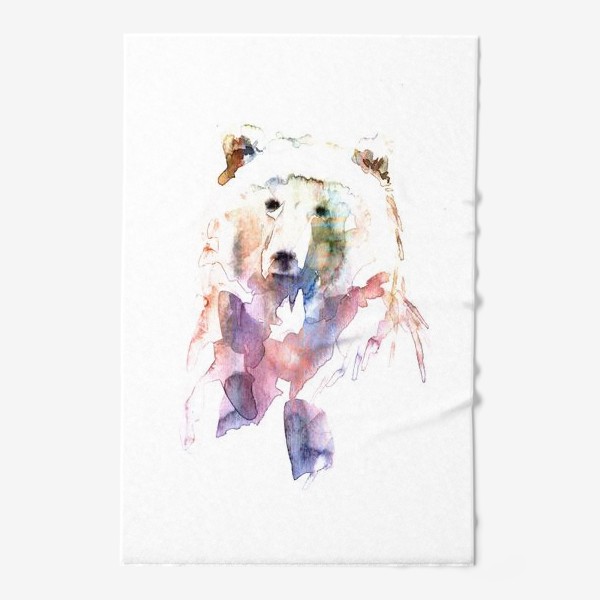 Полотенце «Медведь. Акварельная серия животных.»
