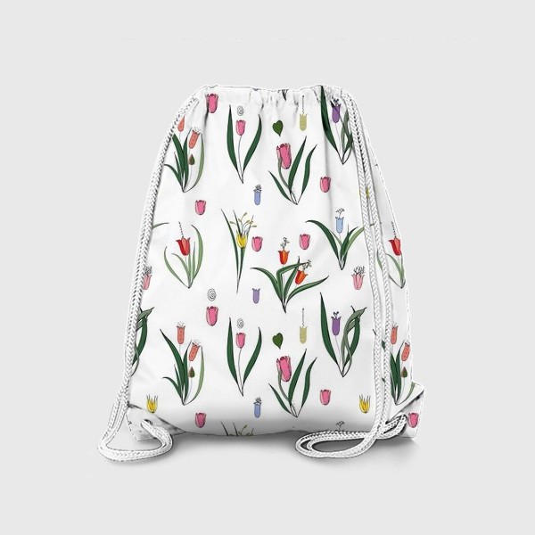 Рюкзак «букетики тюльпанов»