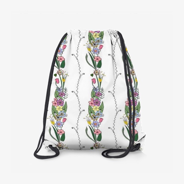 Рюкзак «цветочные веточки паттерн»