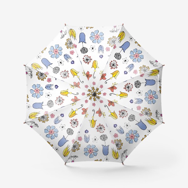 Зонт &laquo;цветочные дудлы&raquo;