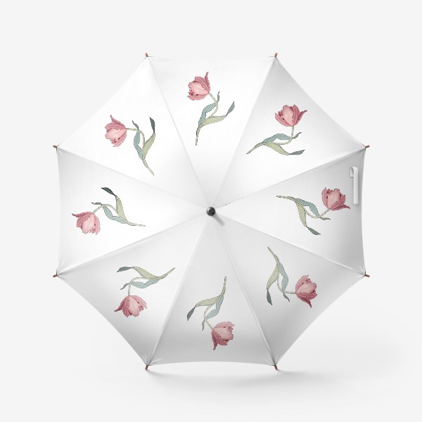 Зонт «красивый розовый тюльпан»