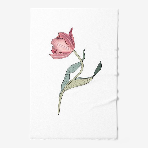 Полотенце «красивый розовый тюльпан»