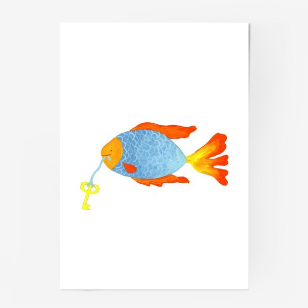 Постер «Рыбка с золотым ключиком»
