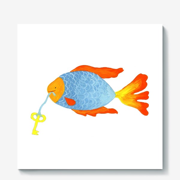 Холст «Рыбка с золотым ключиком»