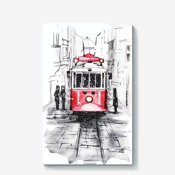 Холст «Стамбульский трамвай»
