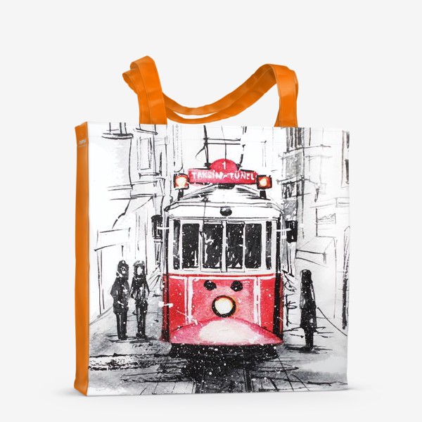 Сумка-шоппер &laquo;Стамбульский трамвай&raquo;