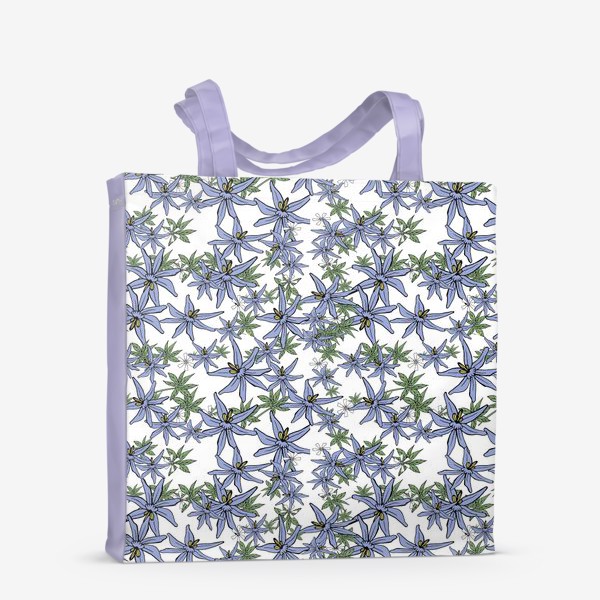 Сумка-шоппер «красивые фиолетовые цветы»