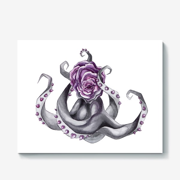 Холст «Цветущий осьминог. Floral octopus»