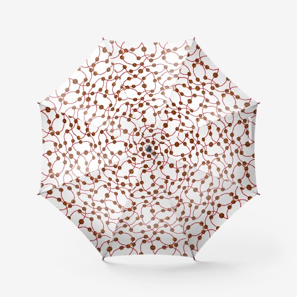Зонт «Паттерн деревянные бусины»