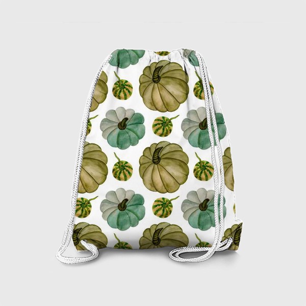 Рюкзак «Паттерн зелёные тыковки»