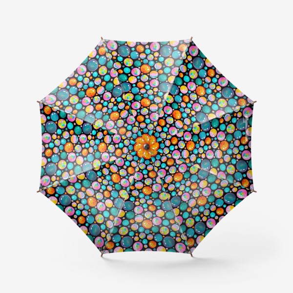 Зонт «Паттерн яркие пузырьки»