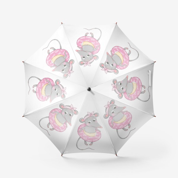 Зонт «Мышка с кругом»