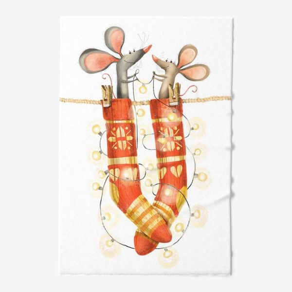 Полотенце «Новогодние мышки»