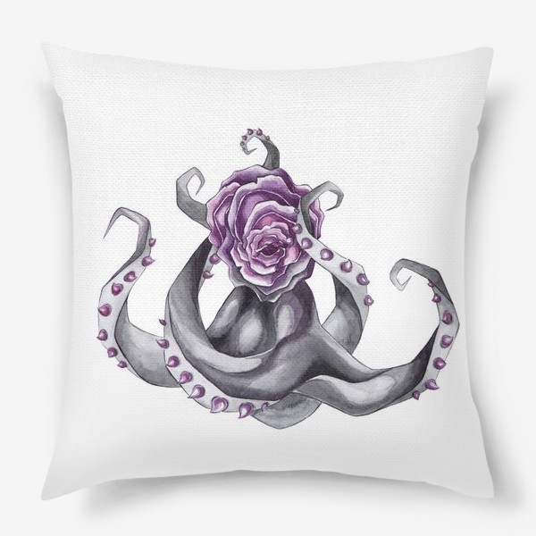 Подушка «Цветущий осьминог. Floral octopus»