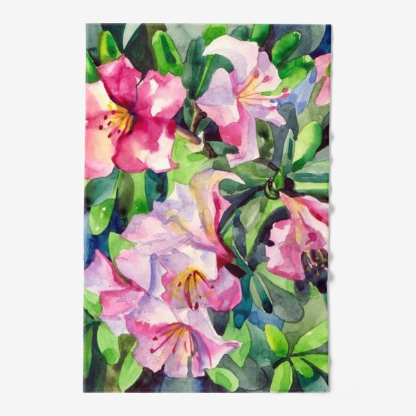 Полотенце «розовая летняя азалия»