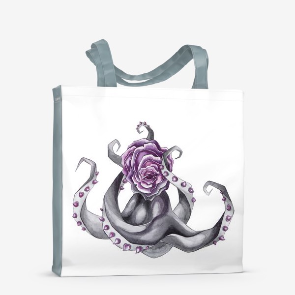 Сумка-шоппер «Цветущий осьминог. Floral octopus»