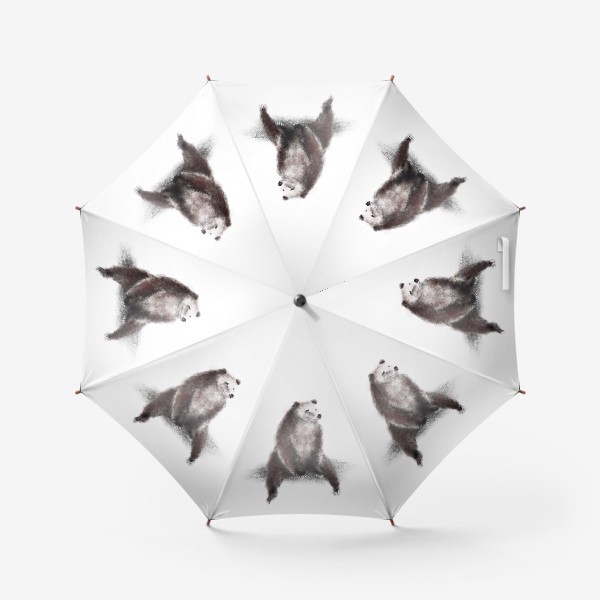 Зонт «Мишка ждет снег»