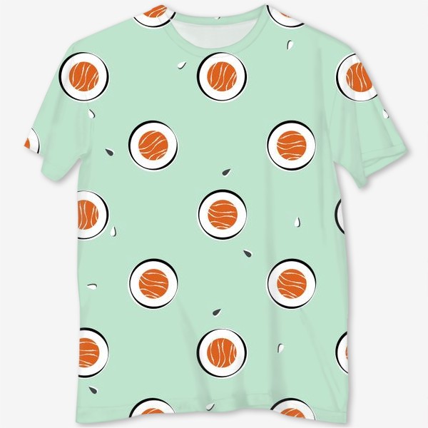 Футболка с полной запечаткой «sushi pattern»
